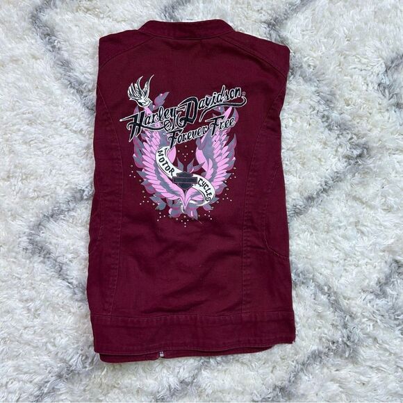 Harley-Davidson Burgundy Jacket - Picture 7 of 8